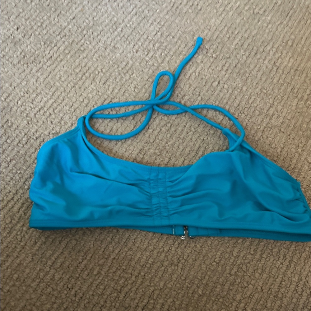 No Boundaries Turquoise Bikini Top